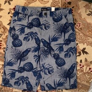 Children’s Place Blue Tropical Patterned Shorts